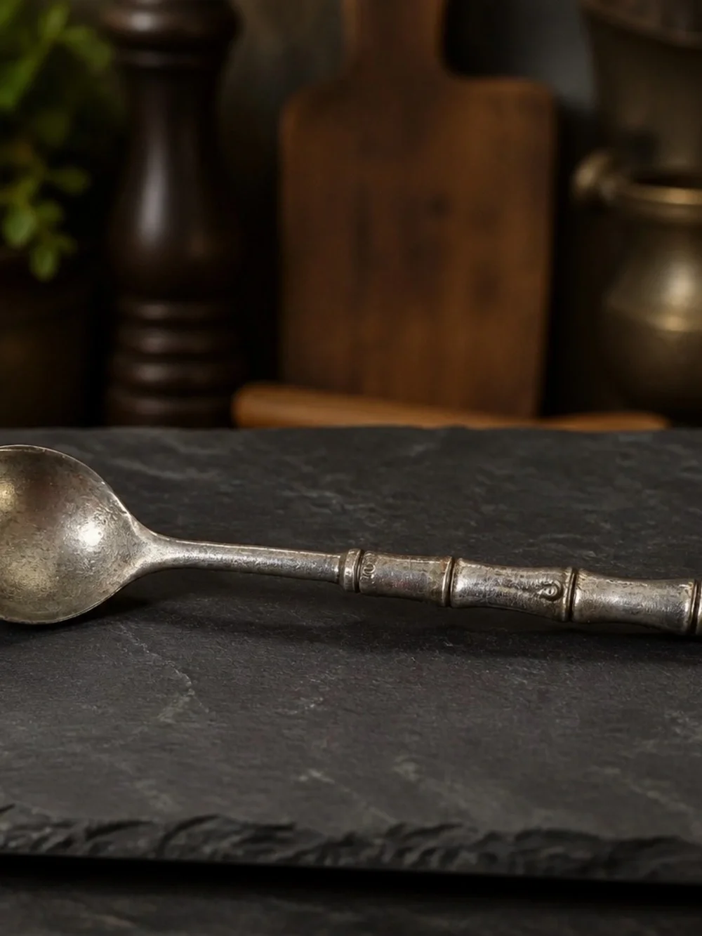 Vintage Floral Sterling Silver-Dessert Spoon Set - Home Dining